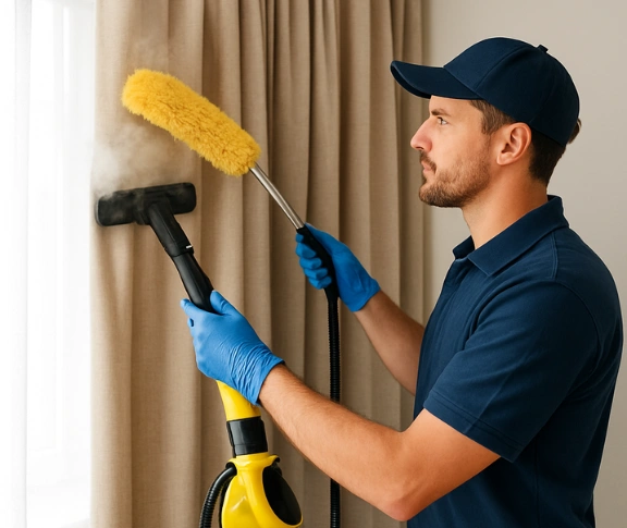 Trusted blind cleaning technician Matty Curtain Cleaning warriewood-nsw QLD