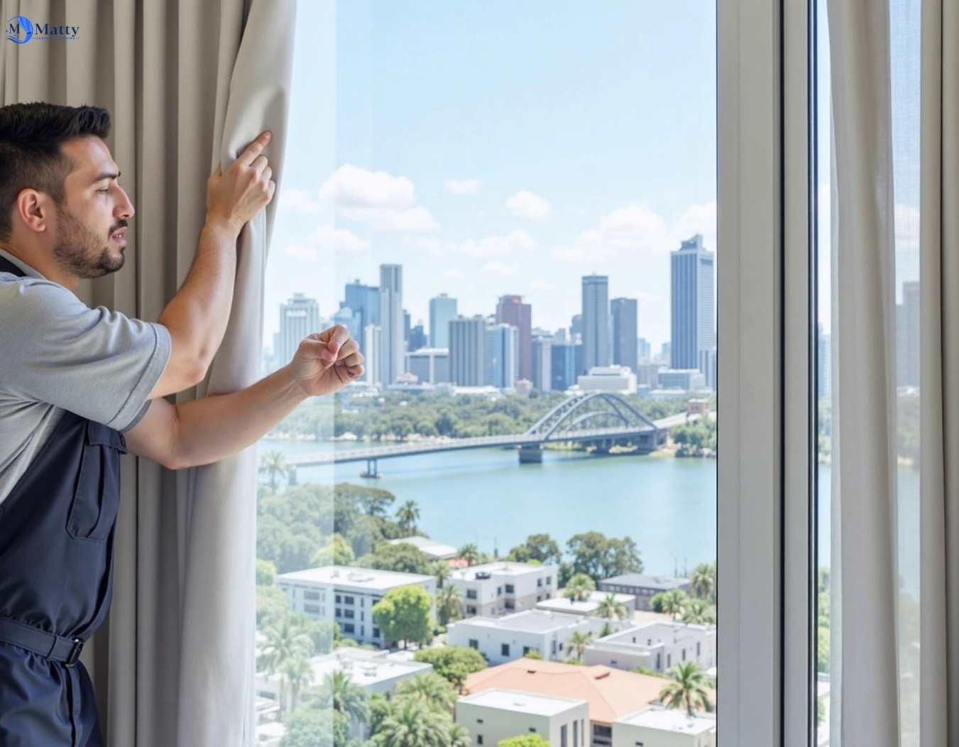 Professional curtain steam cleaning service warriewood-nsw QLD by Matty Curtain Cleaning